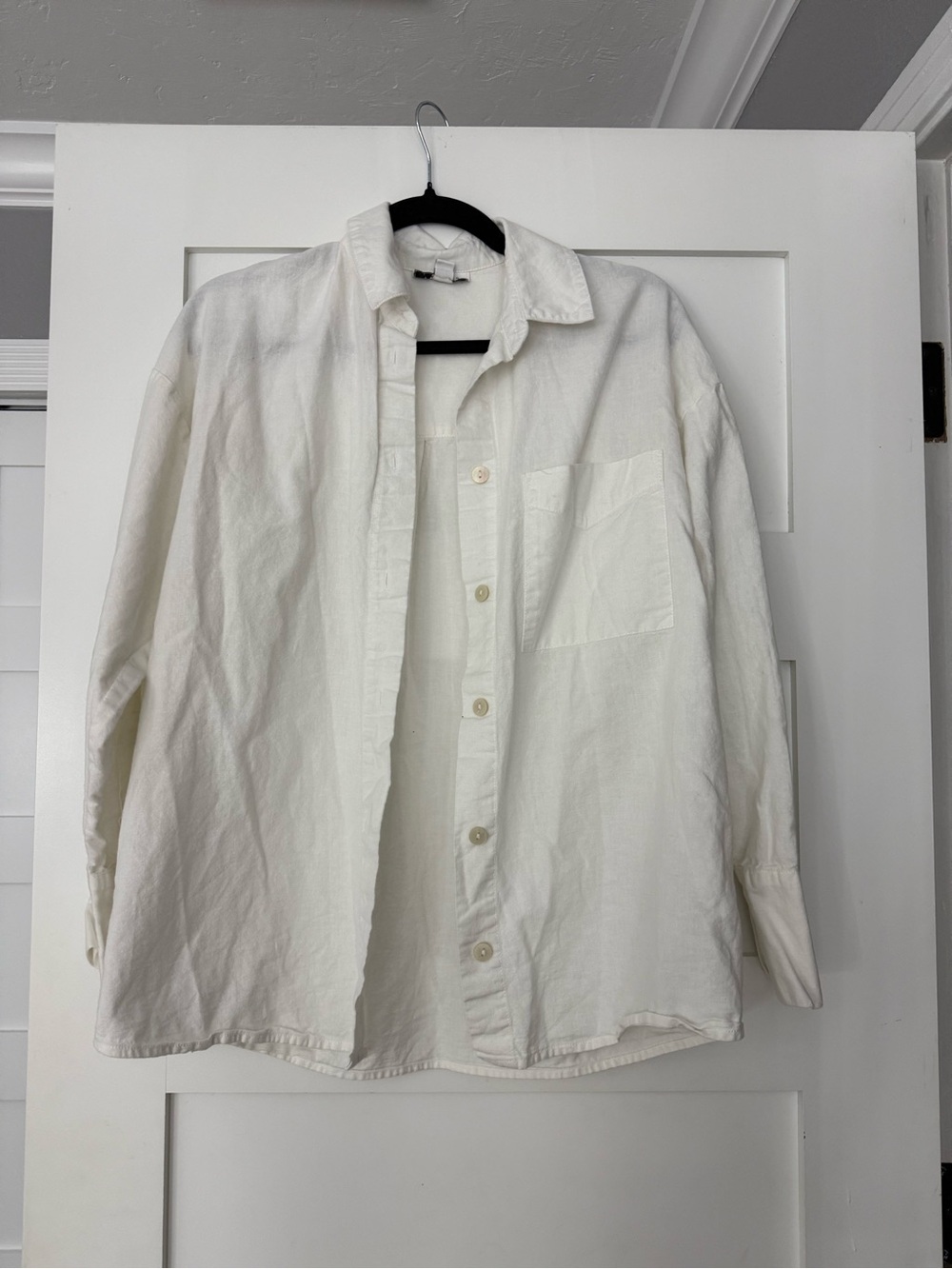 Topshop White Crewneck Top